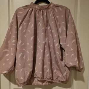 Worthington Blush Geometric Blouse